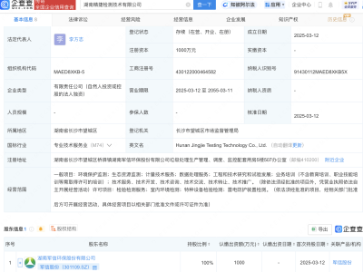 军信股份成立新公司，含生态资源监测业务