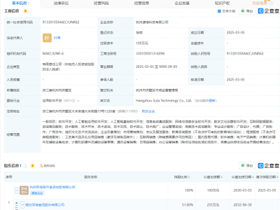 双塔食品携手信益天科技，杭州新设科技公司深耕AI领域