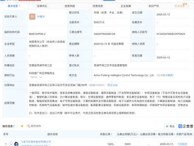 飞龙股份增设全资子公司，涉足智能机器人及云计算设备制造