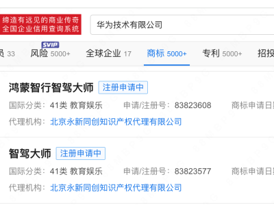 华为新动向：申请“鸿蒙智行智驾大师”商标，布局教育娱乐领域？