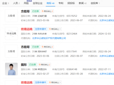 与辉同行转让多个董宇辉商标至终南远眺公司