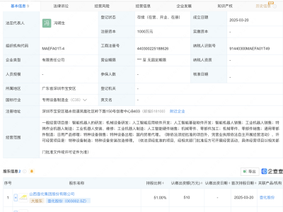 深圳新成立智能爆破机器人公司，壶化股份携手创者科技共注资