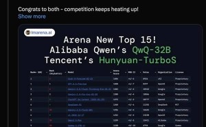 腾讯混元大模型海外竞技场首秀，全球Top15实力见证！