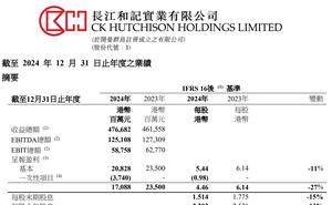 长和财报揭秘：去年利润跌27%，全球53港口收入453亿港元如何支撑？