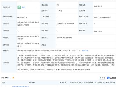 麦趣尔全资设立云智创联，布局信息安全与区块链技术新领域