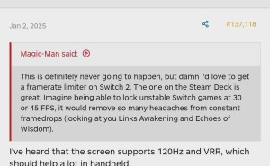 任天堂Switch 2或将配备120Hz+VRR LCD屏，游戏体验再升级？