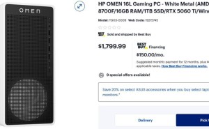 惠普OMEN 16L整机上新：RTX 5060 Ti显卡，8GB/16GB显存任选