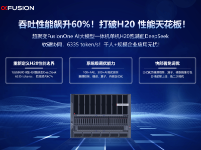 超聚变FusionOne AI一体机：DeepSeek大模型吞吐性能跃升新高度！