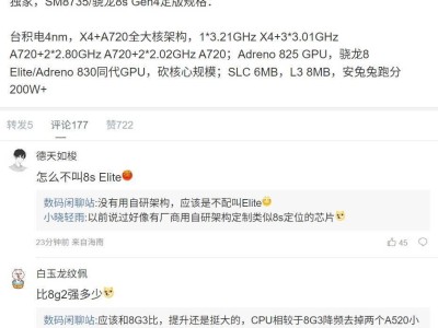 高通骁龙8s Gen 4规格曝光：X4+A720全大核，性能如何？
