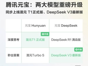 腾讯元宝大升级，自研“混元T1”正式版携手DeepSeek V3强势登场
