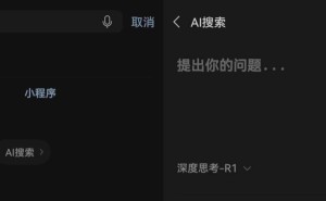 微信AI搜索升级，“快速思考”功能来袭，混元T1模型助力
