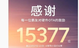 小鹏汽车小蓝灯众筹结束，4月硬件升级新品即将亮相！