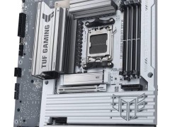 华硕TUF GAMING B850-BTF WIFI W白色主板首发，AMD背插设计引关注