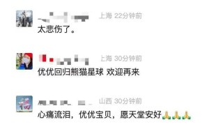 大熊猫“优优”离世，网友泪别：愿你在天堂依旧快乐