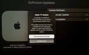 苹果tvOS 18.4大升级：AirPods Max音质飞跃，支持Matter扫地机器人