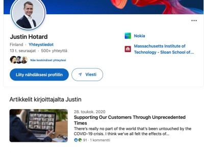 诺基亚迎来新任掌门人，Justin Hotard接棒引领新航向