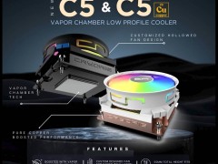 快睿C5风冷散热器台北电脑展首秀，纯铜版引期待