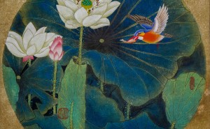 傅继英工笔《荷花图》：家居挂画首选，寓意吉祥和谐之美