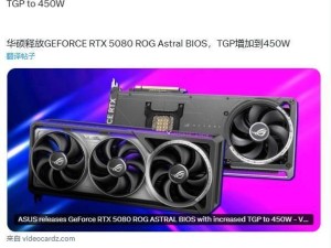 华硕ROG夜神RTX 5080显卡BIOS更新，功耗上限跃升至450W