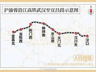 沿江高铁武宜段静态验收启动，预计9月通车缩短武汉宜昌行程