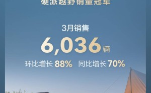 比亚迪方程豹3月销量大增，豹5、豹8齐发力！