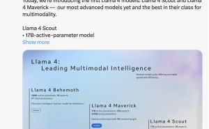 Meta重磅发布Llama 4，多模态长文本能力再突破，大模型竞争白热化