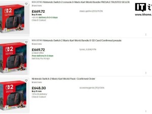 任天堂Switch 2遭黄牛疯抢，eBay高价成交记录频现