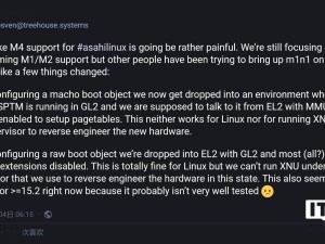 Asahi Linux挑战升级：M4 Mac适配遇难题，项目进展受阻