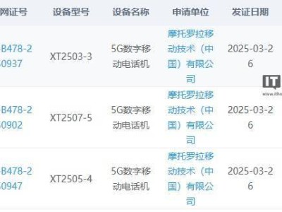 摩托罗拉新机爆料：骁龙8至尊版小折叠来袭，Edge系列将重返国内市场？