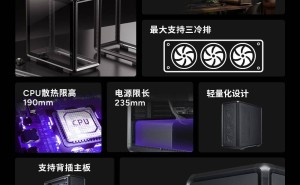 酷冷至尊MasterFrame 600 ATX机箱新添黑武士版，售价1599元