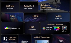 华硕新推ProArt PA27UCGE显示器：4K超清160Hz，自带电动校色仪