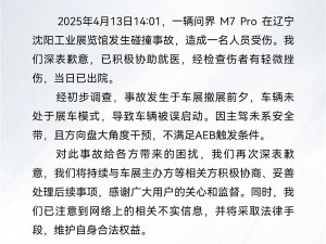 问界M7误启事故引热议：安全带与AEB的“安全默契”何在？