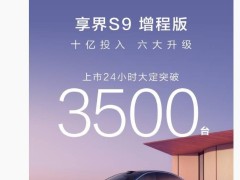 享界S9增程版豪华轿车上市火爆，24小时预订超3500台！