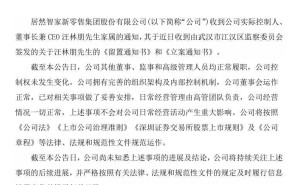 居然智家CEO汪林朋被留置，公司运营正常称已妥善安排