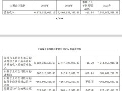 云煤能源2024年净亏损6.62亿元 多重风险并存