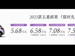 2025款五菱缤果上市，芋泥紫配色抢眼，起售价5.68万元配置全面升级！