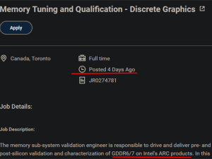 Intel Arc独显新升级？下代或将搭载GDDR7显存