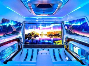 奔驰Vision V电动MPV亮相：65英寸巨幕，极致奢华私人空间体验