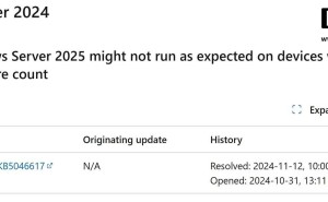 微软终解Windows Server 2025开机缓慢、蓝屏等顽疾