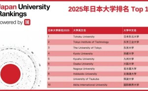 泰晤士高等教育揭晓2025日本大学排名，东北大学蝉联榜首