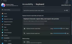 Win11设置面板迎新成员：微软键盘重复设置迁移，控制面板渐行渐远