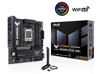 華碩TUF GAMING B650EM-PLUS WIFI主板上市，單槽顯卡設計售1329元