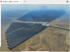 国内首个生态治理型滩涂光伏示范工程全容量并网发电！