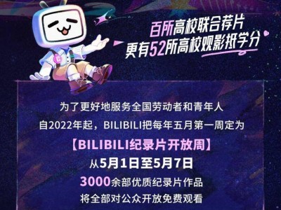 B站攜手百所高校，紀(jì)錄片成第二課堂，看片還能抵學(xué)分！