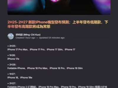 苹果iPhone大变革：2025年起一年两发，折叠屏新机来袭！