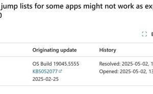 Win10开始菜单跳转列表故障，微软承认并已完成修复