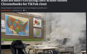 美学生流行“Chromebook挑战”致设备起火，TikTok紧急干预