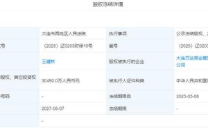 王健林股权再遭冻结，累计被冻金额超3亿！万达何去何从？