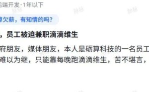 砺算科技陷薪酬风波：员工兼职网约车，公司回应融资即将到账？