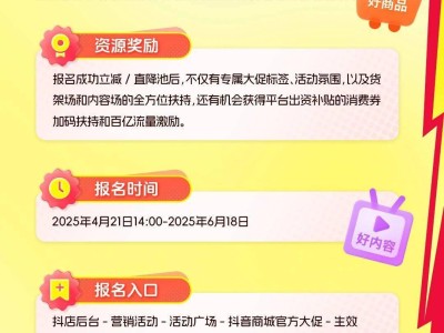 抖音电商618大促提前启幕：立减15%，百亿消费券等你来领！